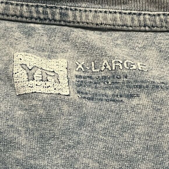 Vintage Young & Reckless High Low Curved Hem Distressed Tee - Picture 3 of 5